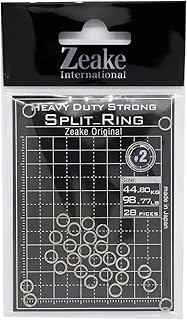 Zeake Split Rings Heavy Duty Size 2, 98.77lb - 28 Rings 2 (3186)