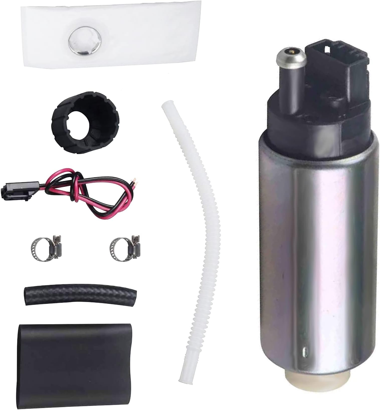 255LPH High Performance Electric Fuel Pump Replace Walbro GSS340 with Installation Kits