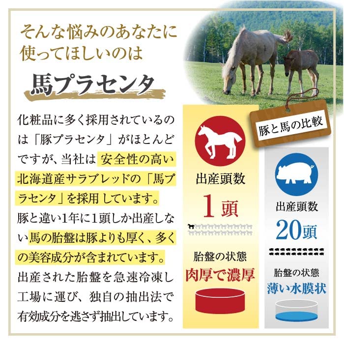Amazon | 驫潤プレミアム馬プラセンタ美容液 30mL 【美容液 高保湿