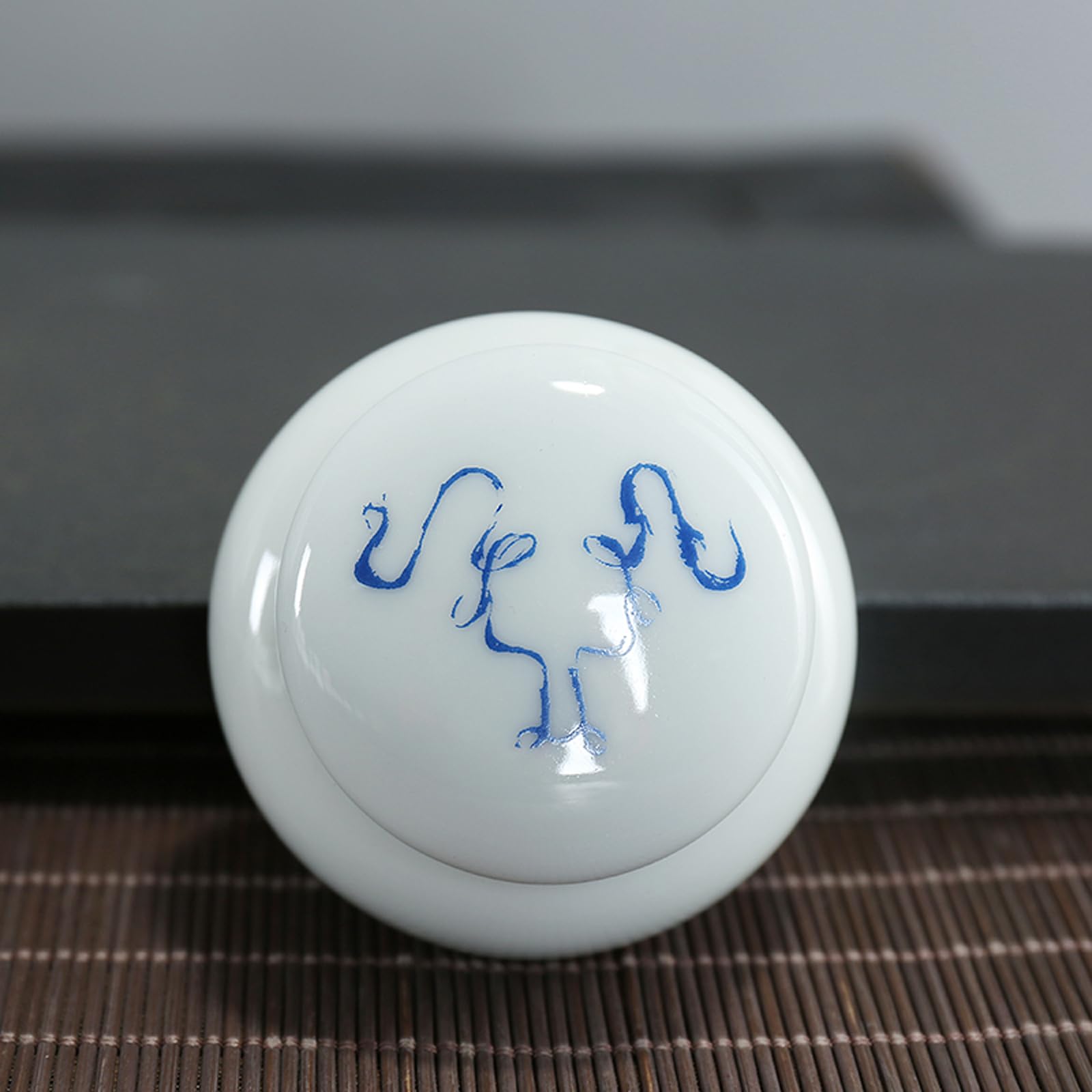JFGCTYHXY Pet urns, Mini Ceramic Urn With Chinese Zodiac Design For Human Ashes Keepsake(Ox)