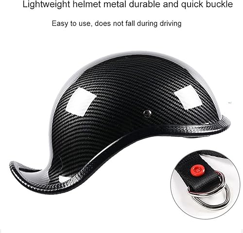 Miniatura 6 de Medio casco unisex para motocicleta para adultos, aprobado por DOT, ligero, carcasa de ABS, forro EPS, adecuado para adultos y jóvenes