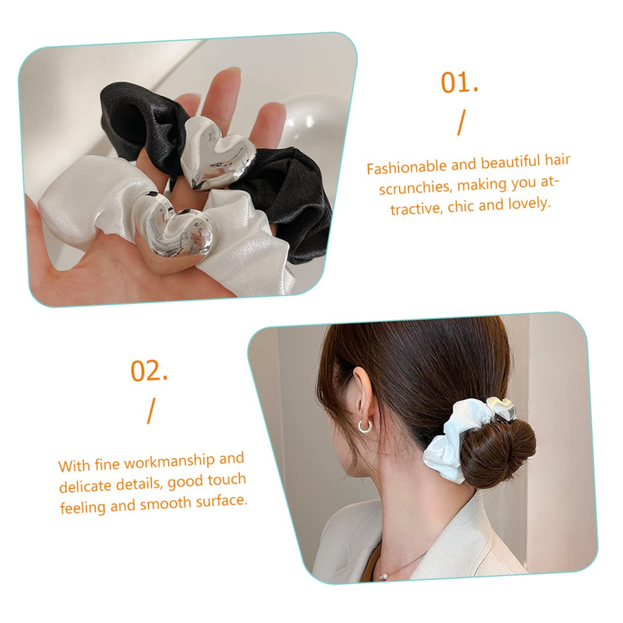 Beavorty 12piezas Scrunchies De Cabello Elásticos Para Mujer Accesorios De Pelo Estilo Vintage Colección De Diademas Para Coletas y Peinados Diarios