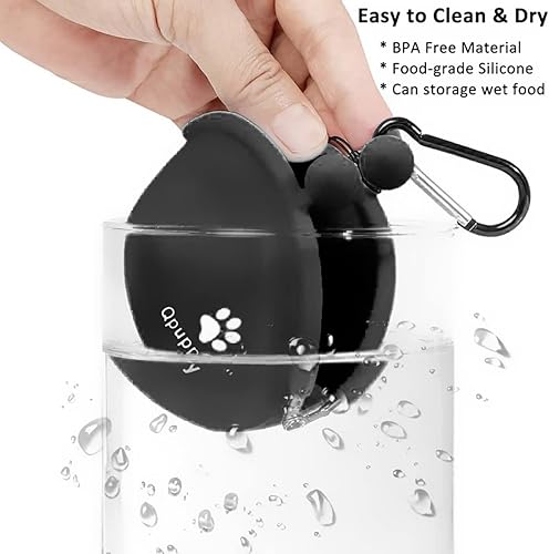 Miniatura 5 de Qpuppy - Bolsa de entrenamiento para perros pequeños, portátil, a la moda, bolsa de golosinas para entrenamiento de mascotas, monedero, bolsa de