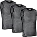 GripGrab Ultralight, ultraleichtes Mesh Radsport Fahrrad Unisex Ärmellos Unterhemd, 3er Pack, Schwarz, L