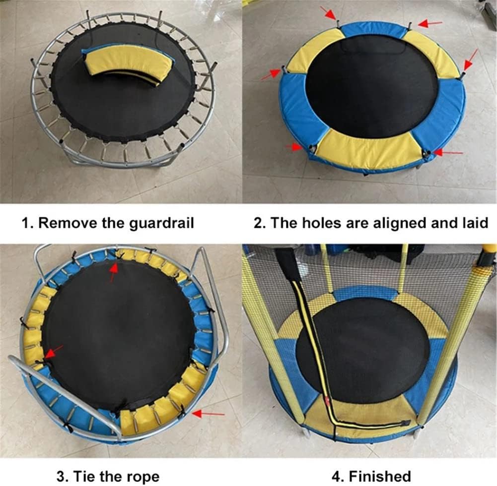 Trampoline Surround Pad Outdoor Trampoline Protector, Trampoline Spring Cover Edge Protector Round Replacement Safety Mat Indoor Kids Trampoline Accessories
