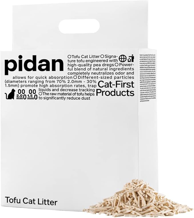 pidan 猫砂 おから 流せる固まる 脱臭 抗菌 2.4kg×1袋 - pidan 猫砂、おから 猫砂