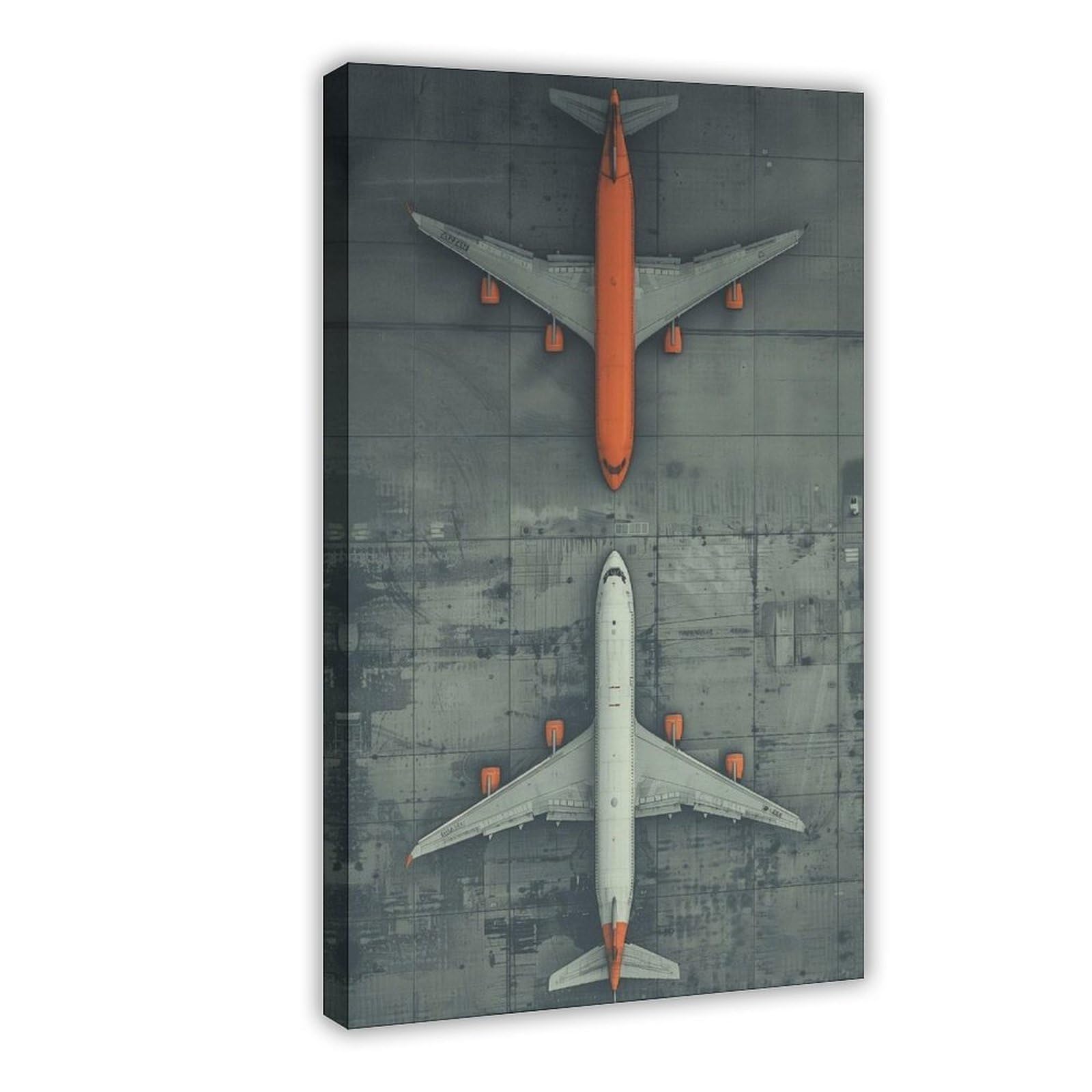MRYCQ Modern Airplane Poster Canvas Poster for Dorm Room Decor Gift