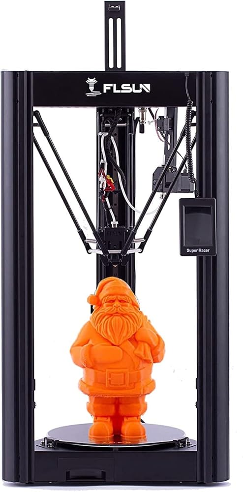 FLSUN SR Super Racer Imprimante 3D 200 mm/s High Speed avec Pilotes TMC2209, Carte mère 32 Bits Silver et lit à barreaux, imprimante Delta DIY avec…