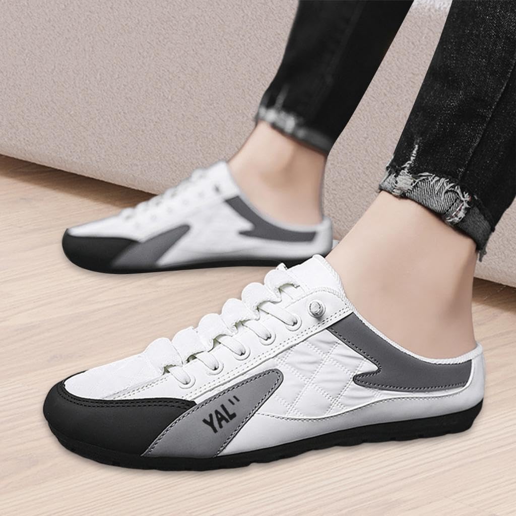 Slip on Mule Sneakers da Uomo Sneakers Senza Schienale Scarpe Sportive Casual per Trekking, Campeggio, Escursionismo, Zaino in Spalla