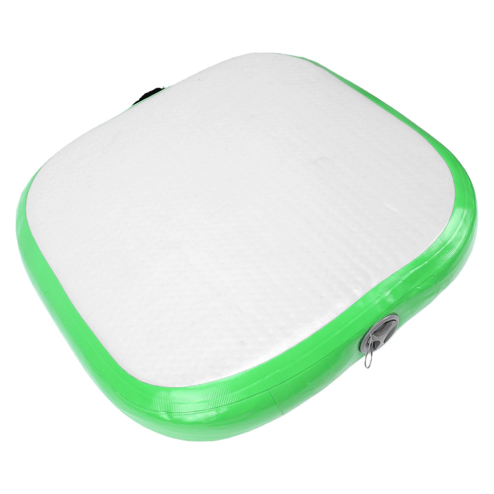 Drfeify Tappetino Gonfiabile, Cuscino da Meditazione in PVC 66x66 Cm Gonfiaggio Rapido con Pompa e Tubo per Palestra, Casa, Spiaggia