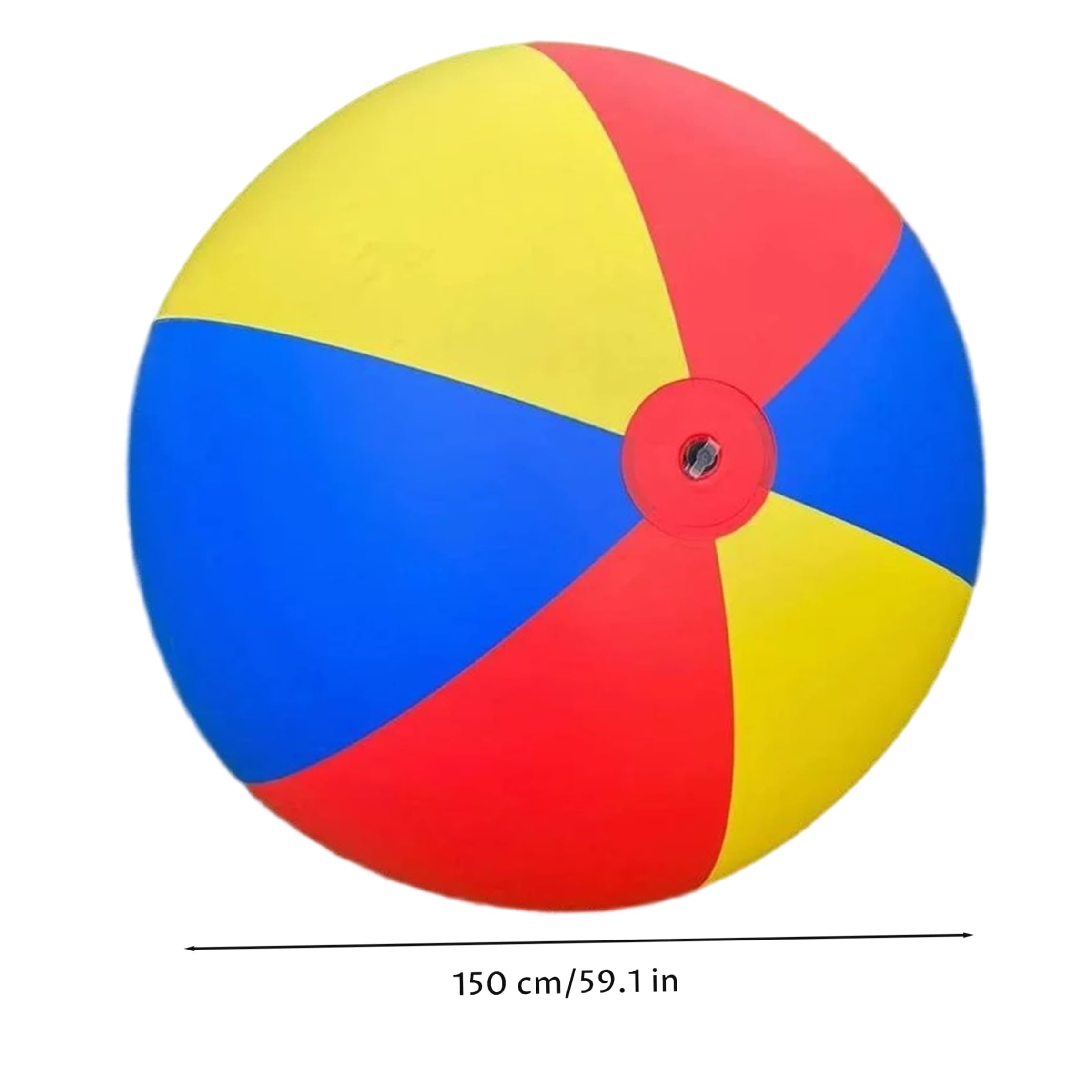 Pelota Inflable Gigante Pelotas inflables Gigantes Pelota de Playa Pelotas de Juego de PVC ecológicas para niños Rojo/Amarillo/Azul 59 Pulgadas.
