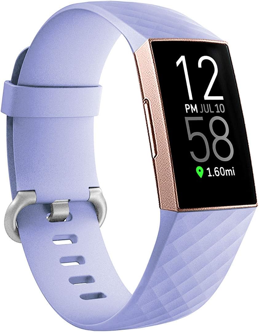 Ouwegaga Bands Compatible for Fitbit Charge 4 and Charge 3 Water Resistant Fitness Wristbands Combo