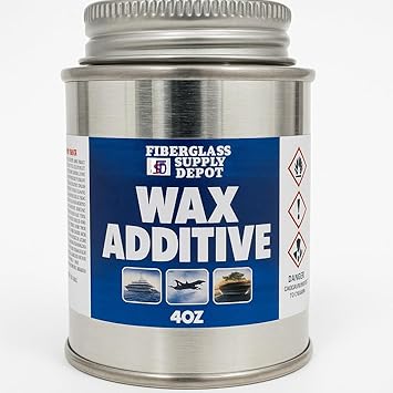 Fiberglass Supply Depot Wax Additive - 4 oz Surfacing Agent for use with Gelcoat and Polyester resins