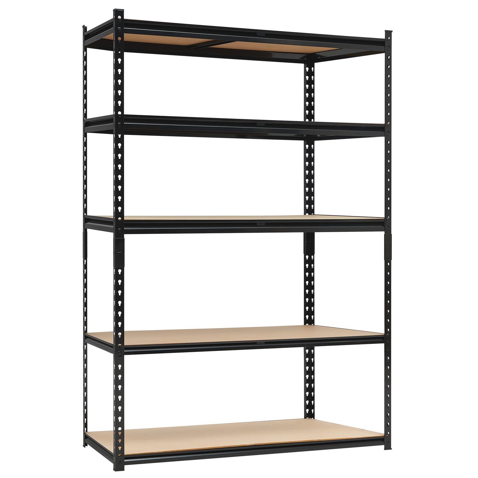 Heavy Duty Garage Shelving Units,5-Tier Adjustable Storage Shelves,48 L X 18 D X 72 H Inch,Loads 2000 LBS,Adjustable Garage Storage Shelving, Metal Storage Utility Rack Shelf Unit