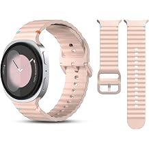 Samsung Galaxy Watch 8 / Watch 8 Classic 40mm/44mm/46mm Uyumlu Premium Dalgal  Yumu ak Silikon Spor Kordon - Nefes Alabilen, Konforlu, Suya Dayan kl , Terletmeyen Kay