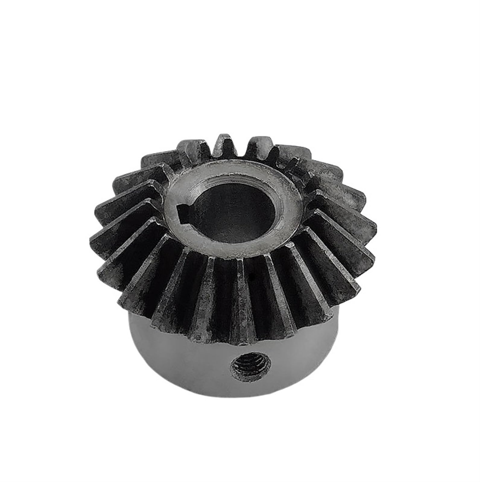 Bevel Gear Pinion Hardware Mechanical 1pcs Bevel Gear 1.5M 12 Tooth Hole 6/8mm Steel Teeth Surface Quenching Bevel Gears Screw Hole Fixed(12 Teeth Hole 6)