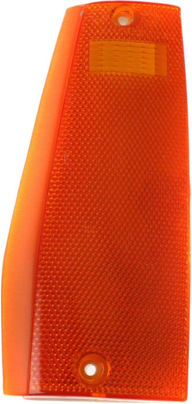 DAT AUTO PARTS Front Left Driver Side Side Marker Signal Orange Light Plastic Lens Assembly & Housing Lamp Replacement for 1984-1996 Jeep Cherokee CH2550113 56000111