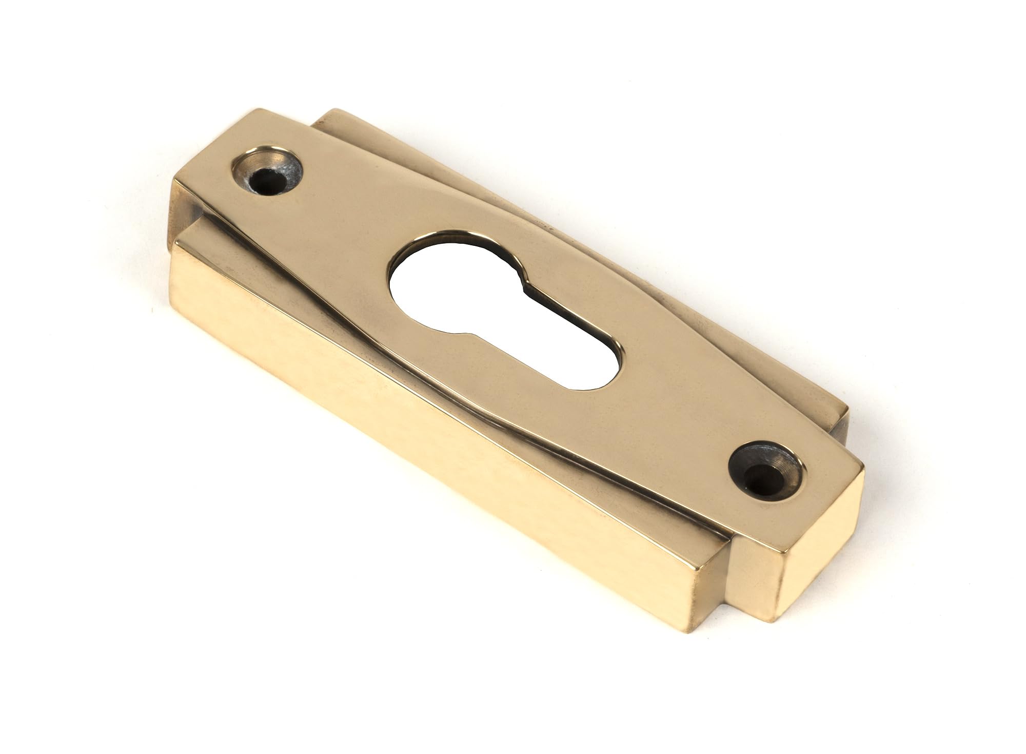 From The Anvil 51198 Aged Brass Art Deco Euro Escutcheon