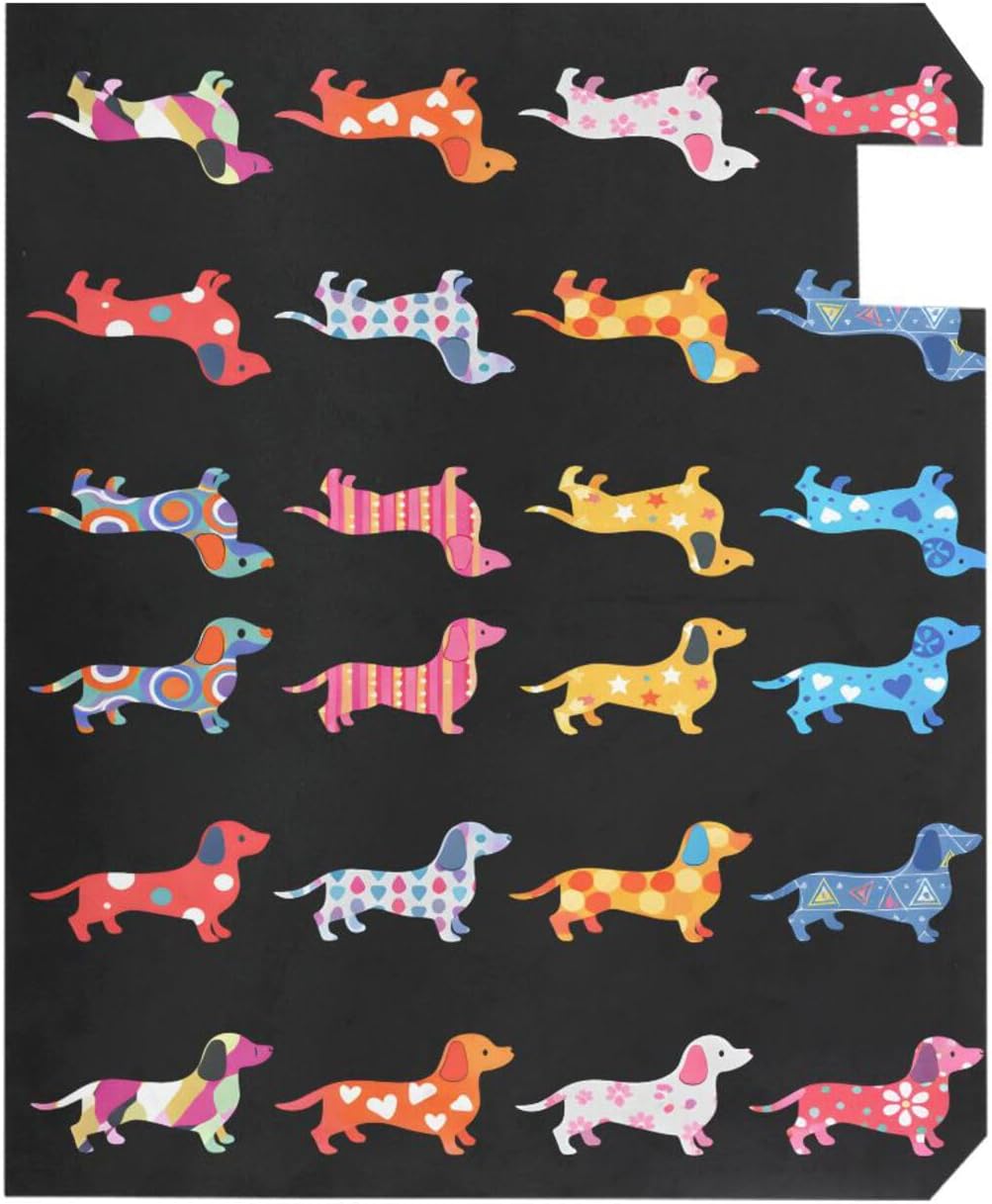 WOOR Decorative Dogs Dachshund Magnetic Mailbox Cover MailWraps Garden Yard Home Decor for Outside Oversized-25.5" x20.8"