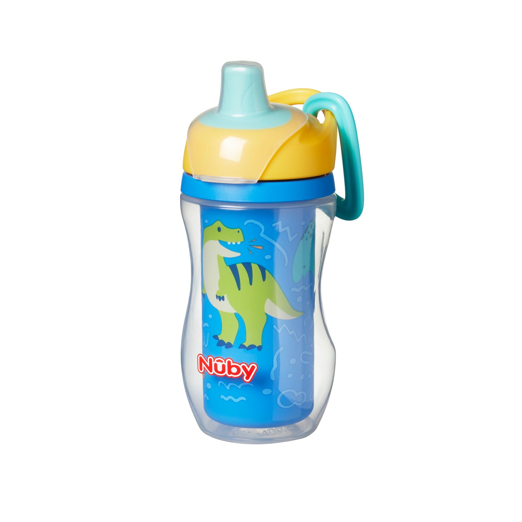Nuby Insulated Sipper Cup - Toddler Beaker with Removeable Valve, Dinosaurs, 270ml - Image 3