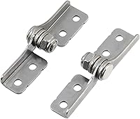 Bitray 2-Pack 316 Stainless Steel Torque Hinges - Adjustable 90° Damping Locking for Cabinets, Desks & Doors (66mm Shaft)
