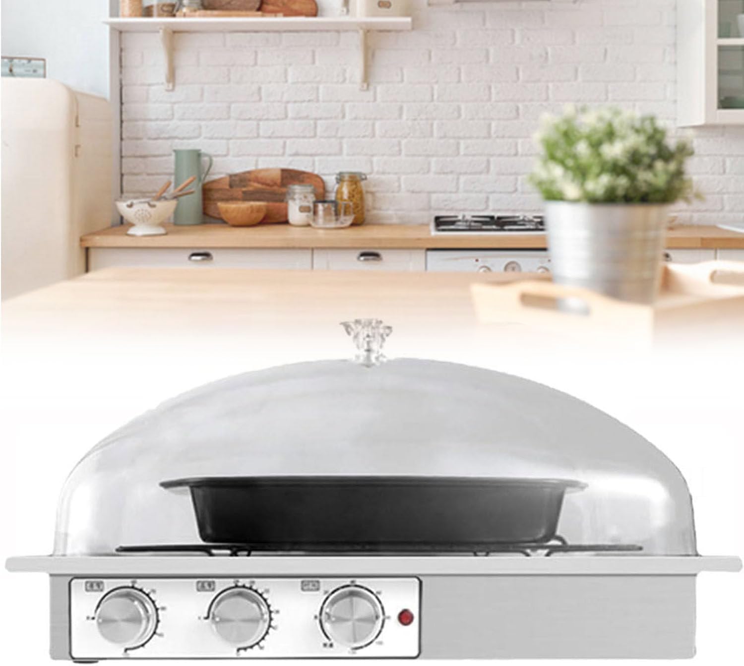 Large Capacity Dough Proofing Machine,with Humidification Cup and Grid,Adjustable Timing,Humidity and Temperature,Used for Making Bread,Yogurt,Steamed Buns 510 * 360 * 290mm