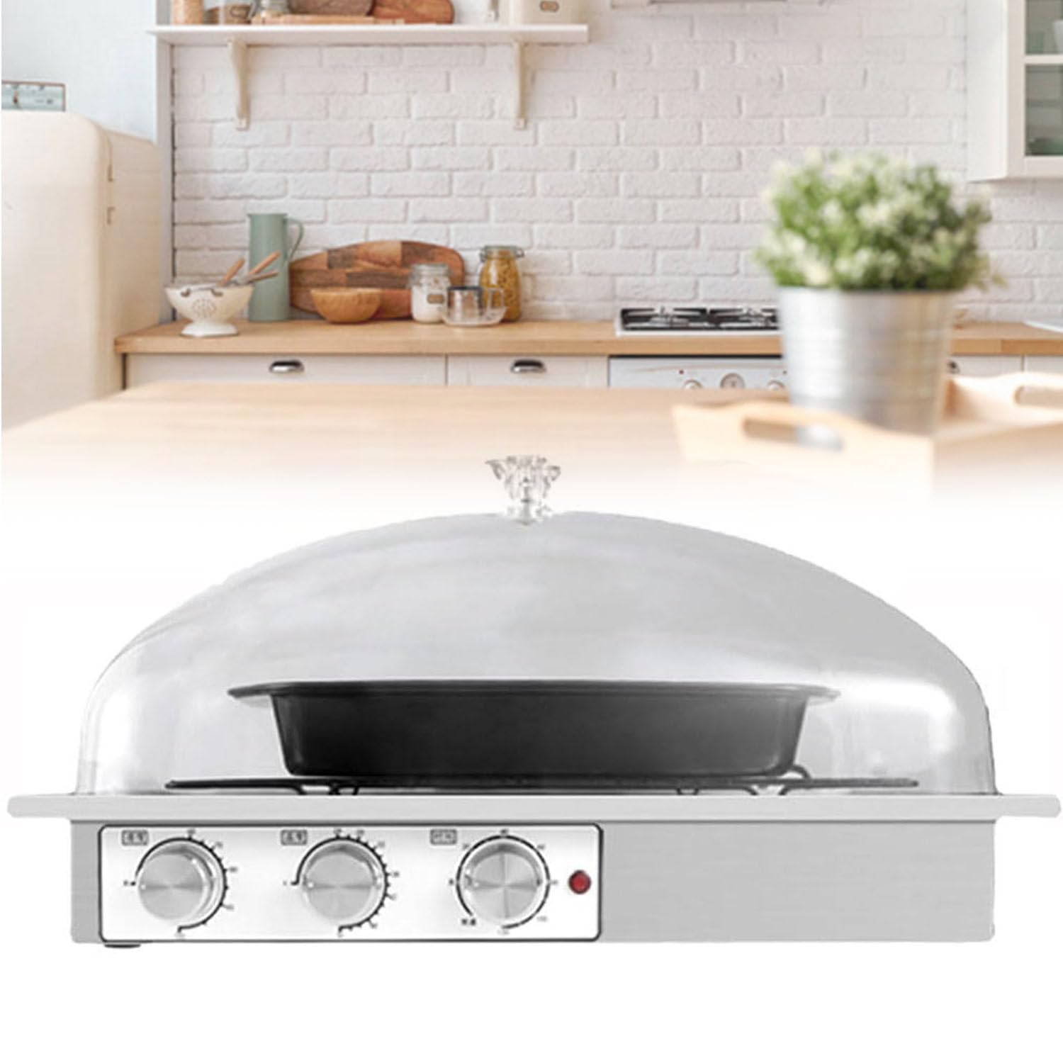 Macchina per lievitare l'impasto di grande capacità,con tazza e griglia di umidificazione,tempistica,umidità e temperatura regolabili,utilizzata per preparare il pane,panini al vapore 510*360*290mm