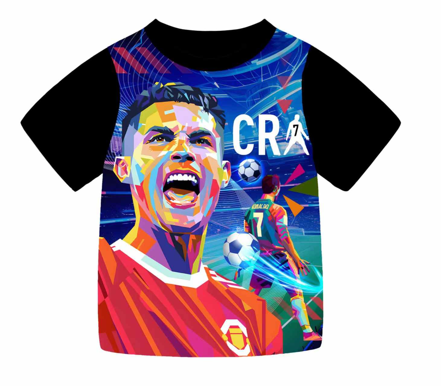 Pijama de niño Ronaldo No. 7 Traje de Pijama de algodón para el hogar de los fanáticos Traje de Pijama de fútbol Casual de Manga Larga Traje pjs