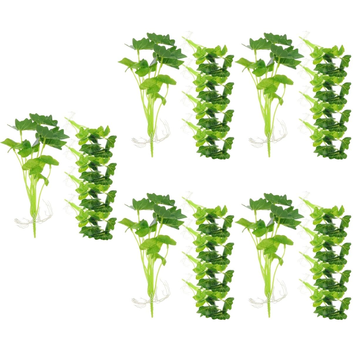 ABOOFAN 25 Pz Piante D'imitazione Decorazione Vegetale Finta Modello Di Pianta Acquatica Fornitura Acquario Mini Piante Artificiali Prato Verde Tavolo Da Pranzo Fiori Artificiali Plastica