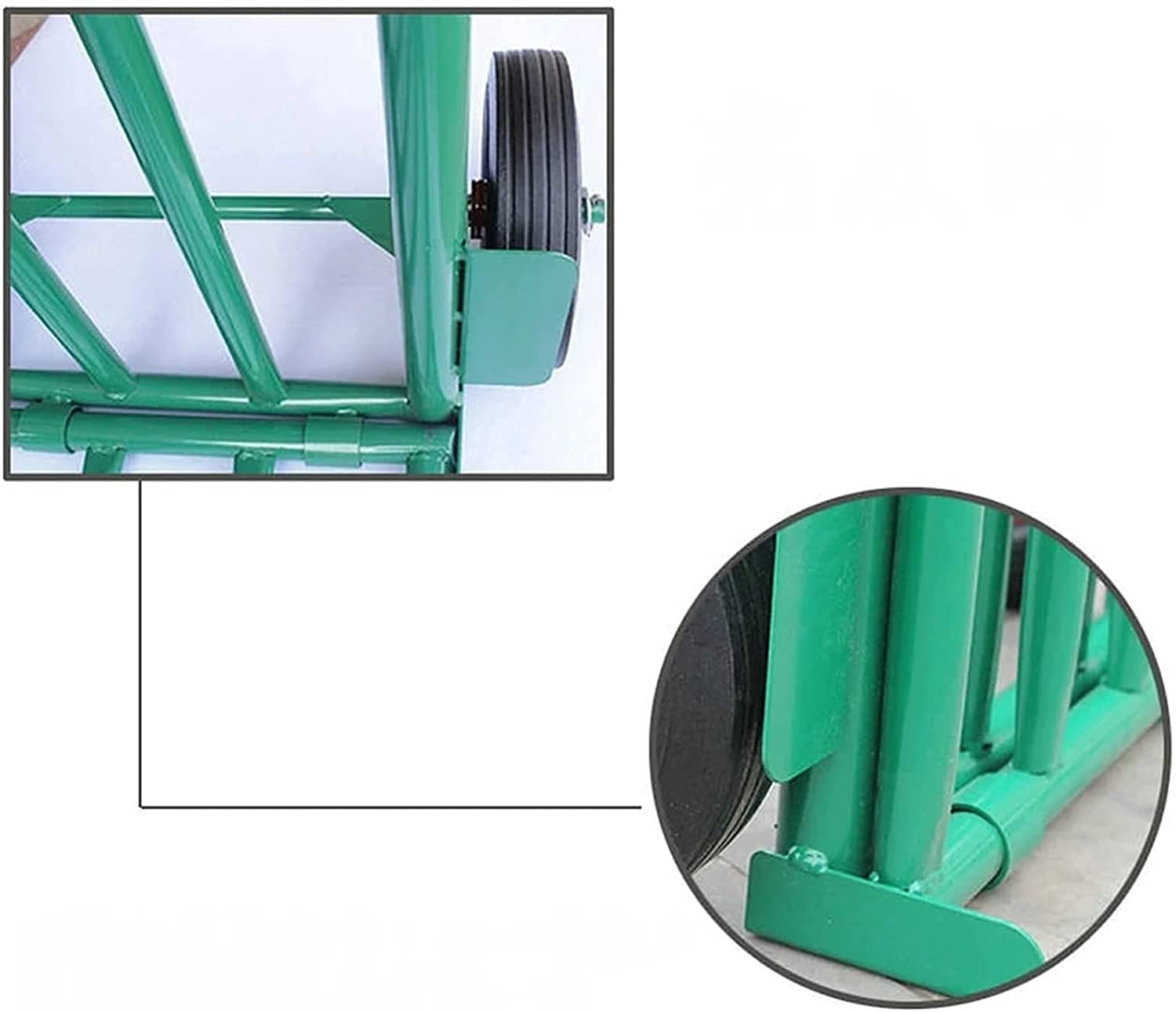 Wózek platformowy, wózek ręczny, składany wózek z kółkami, wózek ze stopu aluminium, maksymalny udźwig 150 kg