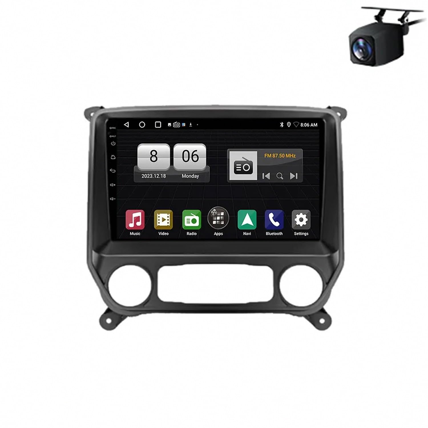 Navegación GPS 4G+64G y radio coche 2 DIN compatible con mandos al volante 8