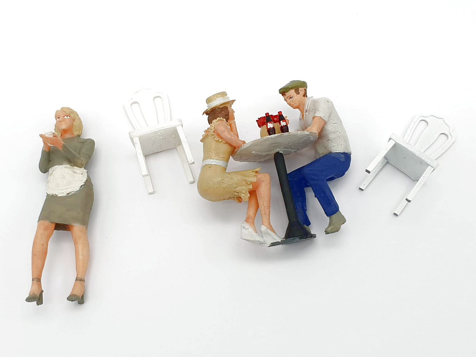 G Scala 1:22,5 Figure Iberplace 40008 Persone sedute Caffeteria Set modellismo per ferrovia del giardino
