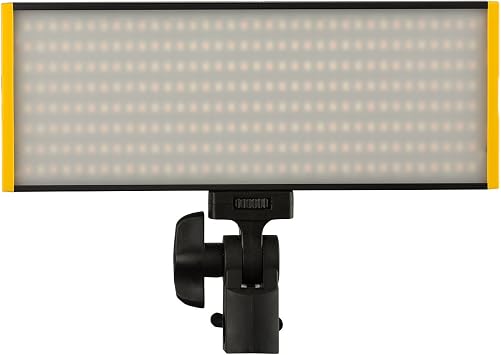 Ikan Onyx Bi-Color Aluminum On-Camera LED Light, Adjustable 3200k-5600K, Dimmable from 10-99%, LED Display OYB240 - Black