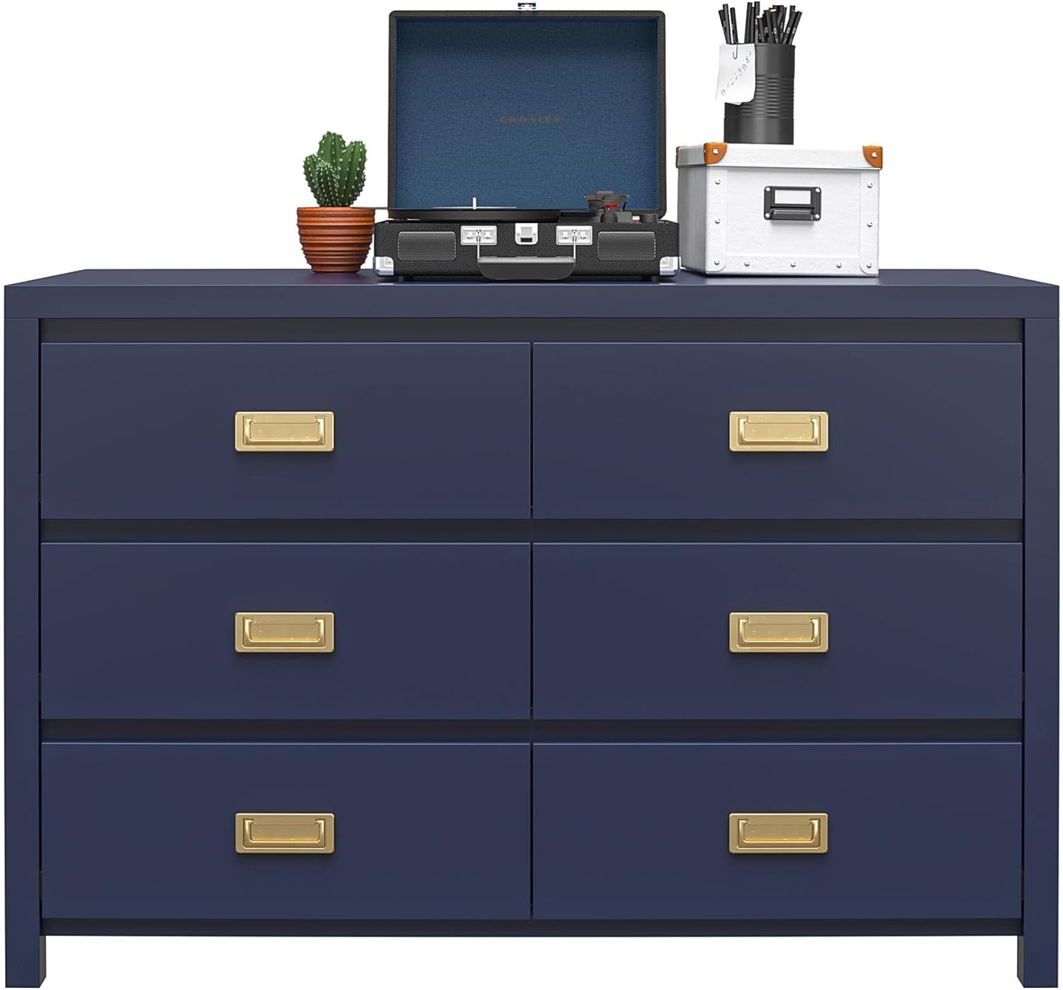 Little Seeds Monarch Hill Haven 6 Drawer Navy Kids Dresser : Baby