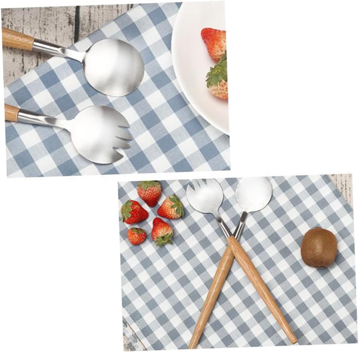 2pcs Set Wooden and Fork Salad