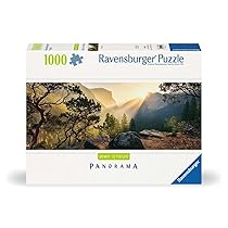 Ravensburger Puzzle 1000 Pezzi, Il Parco Yosemite – Puzzle Adulti +14 anni, 98 x 37.5 cm, Puzzle per Adulti Panorama, Collezione Yosemite, Idee Regalo