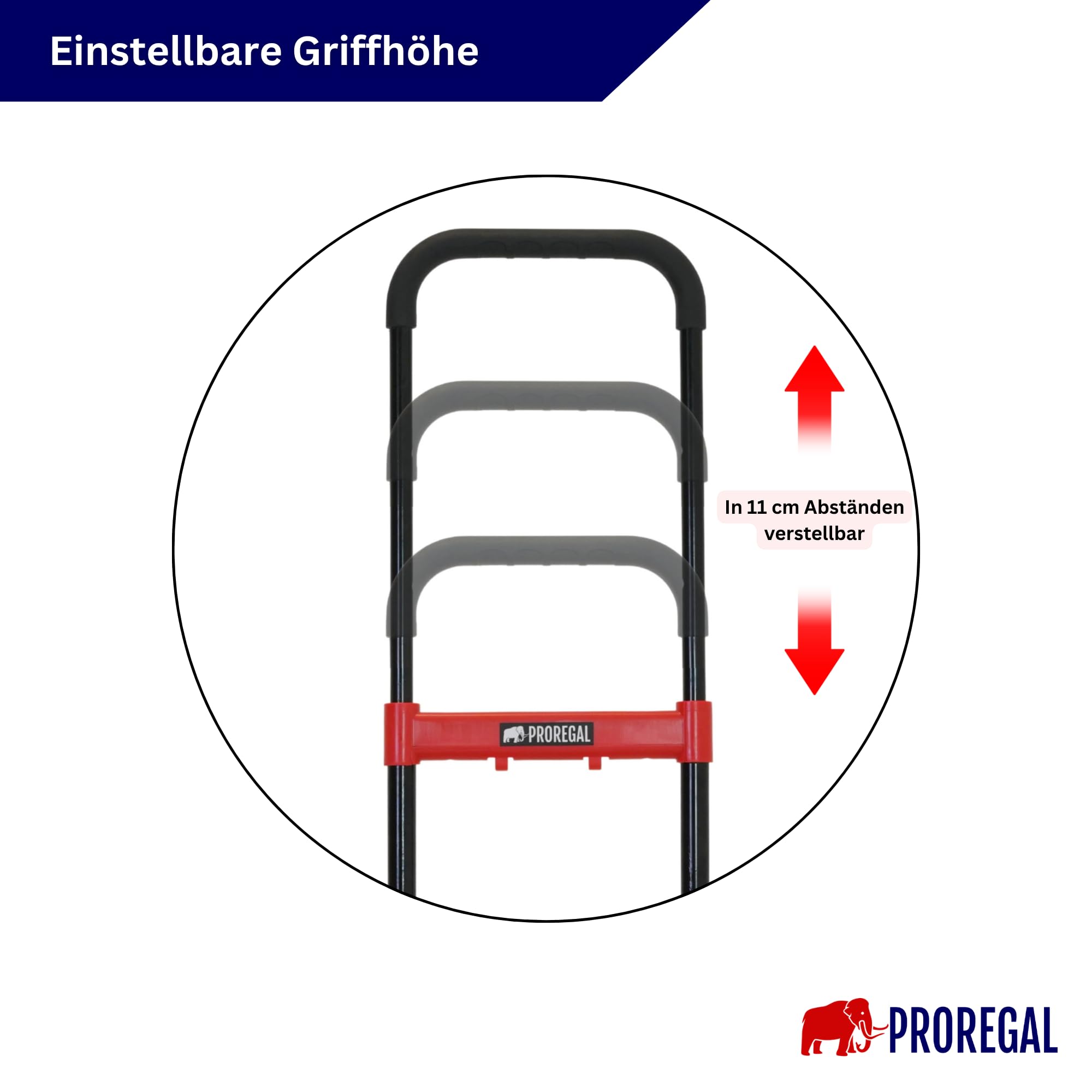 PROREGAL 2-in-1 Sackkarre & Plattformwagen klappbar Kodiak 150 kg Tragkraft
