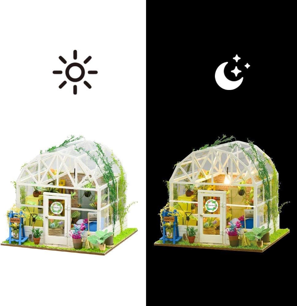 ドールハウス3D DIYハウスロマンチックフラワーハウスDIYアートハウスドールハウスハンドアセンブル 知性と実践能力を養う (色