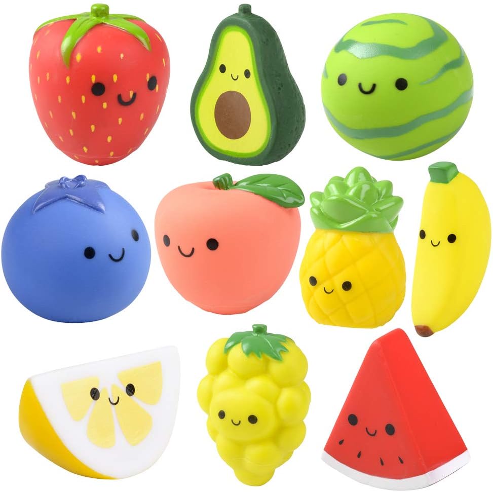 Rhode Island Novelty 2 Inch Rubber Fruit collectible (50 Pieces Per Order)
