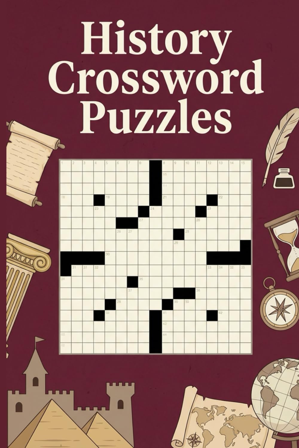 History Crossword Puzzles: 60 Historical Puzzles from Ancient to Modern Times | Educational Word Games
