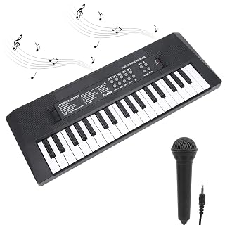 Clavier De Piano Pour Débutants,Clavier électrique 37 Touches, Jouet D’instrument De Musique Pour Enfants De Piano, Fonction D’enregistrement du Microphone, Cadeaux D’instruments De Musique D’app - Les Beatles, Paul McCartney, John Lennon, RIngo Starr, George Harrison