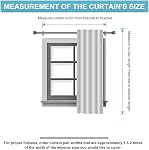 RYB HOME Short Bedroom Blackout Curtains - Small Window Treatment Set Energy Saving Thermal Insulated Drapes for Living Room/Nursery/Kitchen, 42-inch Wide x 45-inch Long, Black, 2 Panels