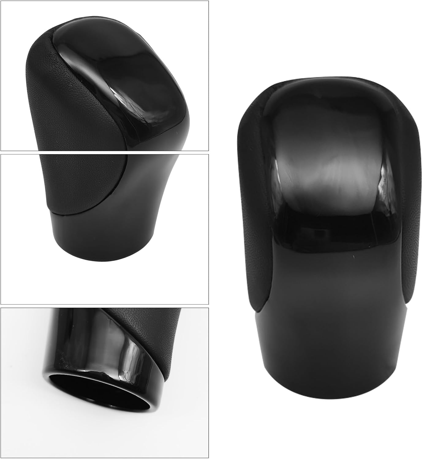 Compatible with Lexus ES GS GX is NX RC RX 200t 300 350 3450h 450hL 350L ABS Black Leather Piano Black Automatic Gear Shift Knob Lever Replace