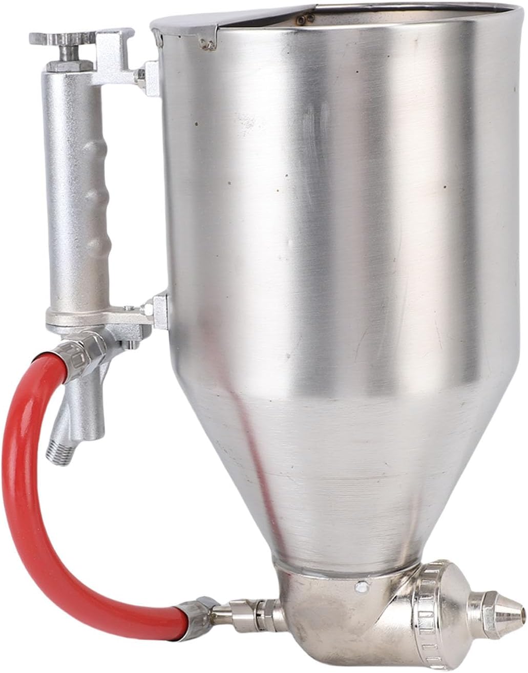 VBESTLIFE 3.5L Cement Mortar Sprayer, Stucco Concrete Spray Gun Painting Tool Wall Texture with 4-8mm Nozzles for Walls