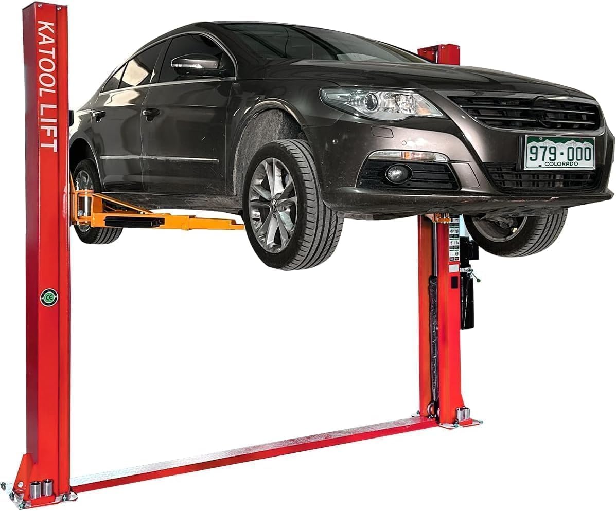 H100 2 Post Lift 10,000 lb Capacity Clear Floor (Space-Saving) 220V for Cars and Trucks