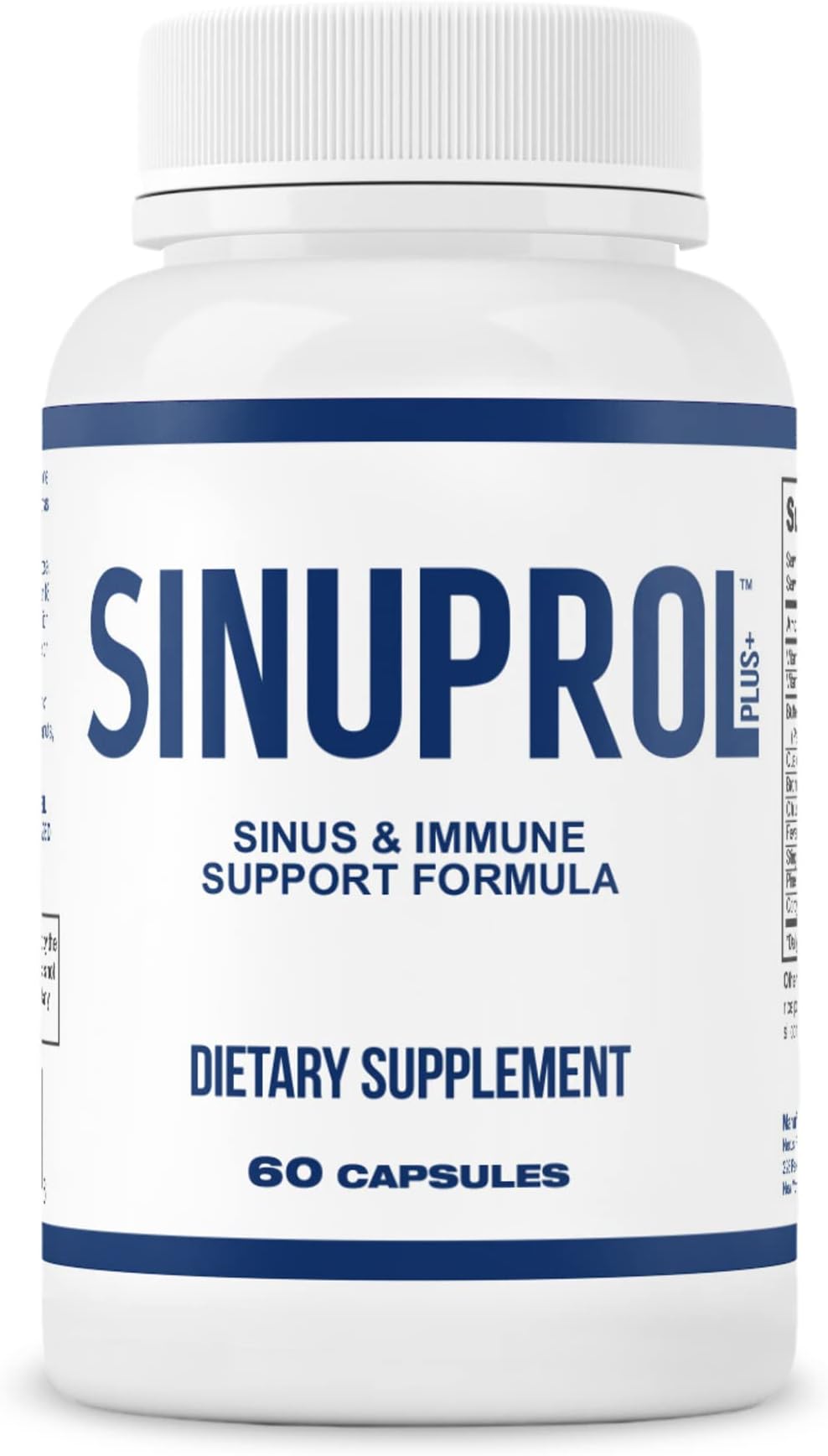 Mizzle SinuProl Nasal & Immune Support Supplement with Quercetin with Bromelain, Ideal Option for People Who Rely on Natural Sinus Decongestant, Sinus Rinse or Natural Antihistamine, 60 Capsules