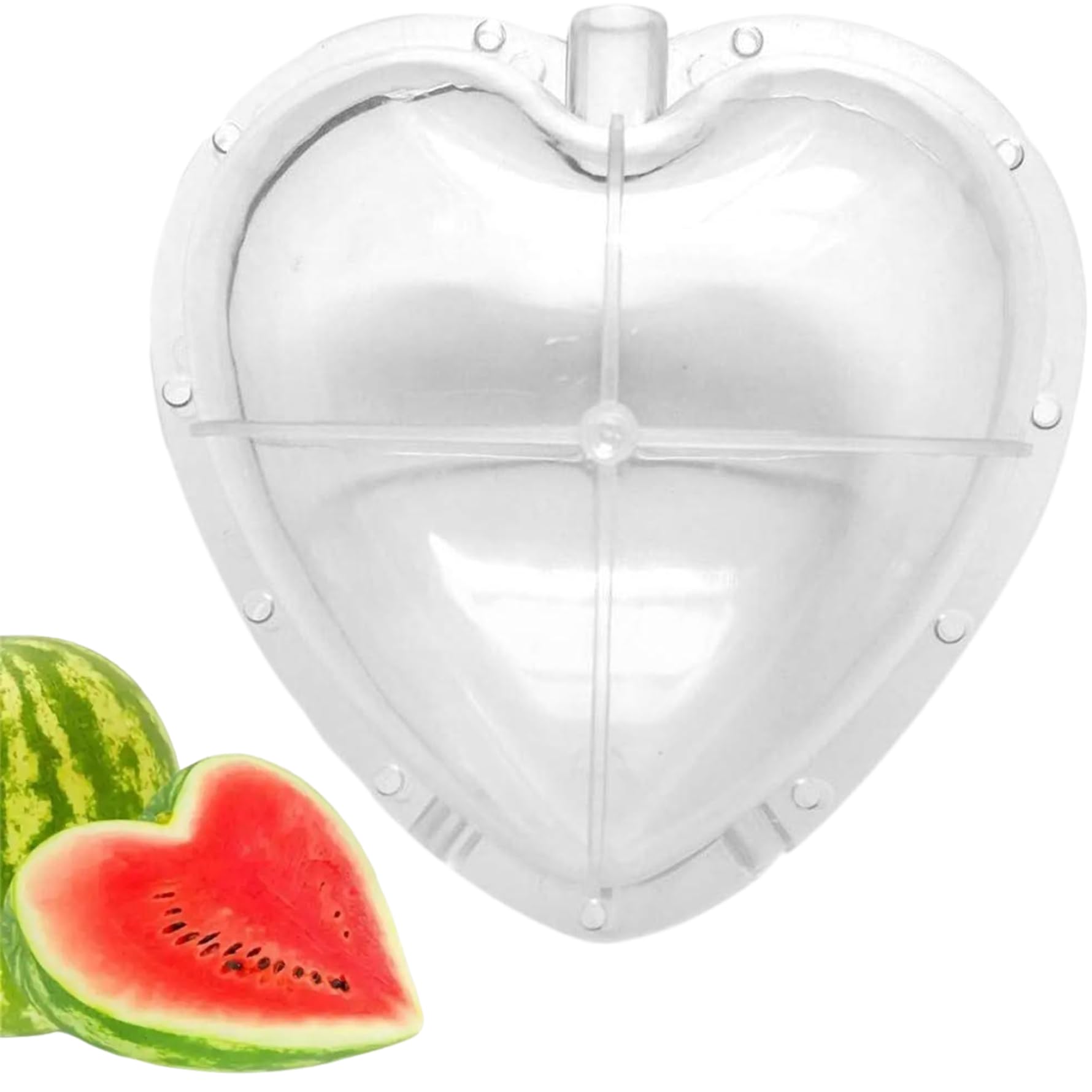 Moule de pastèque en forme de coeur NIDONE plastique transparent 17cm