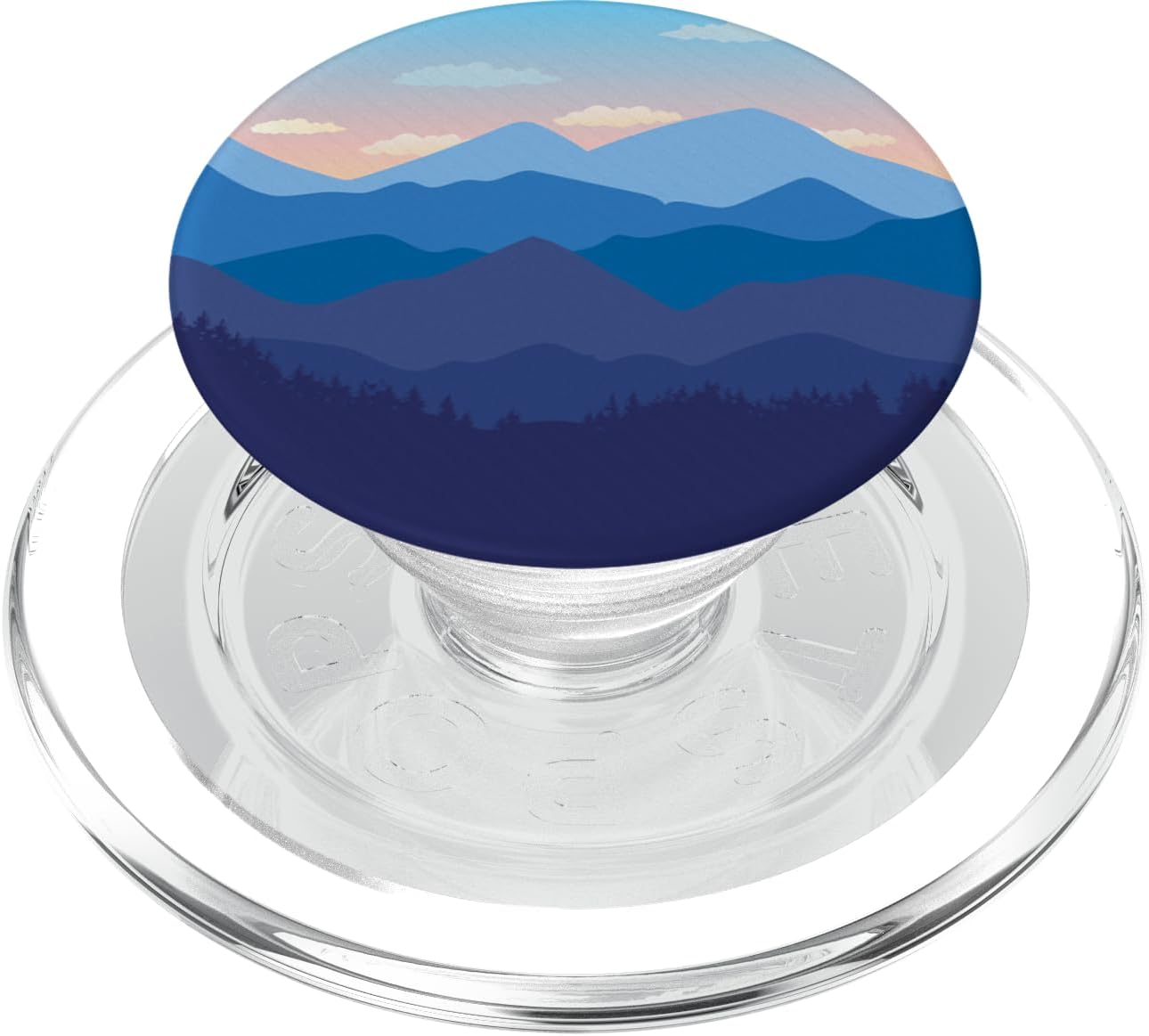 Blue Mountain Pop Mount Socket Art Work Tree Woods PopSockets PopWallet for MagSafe