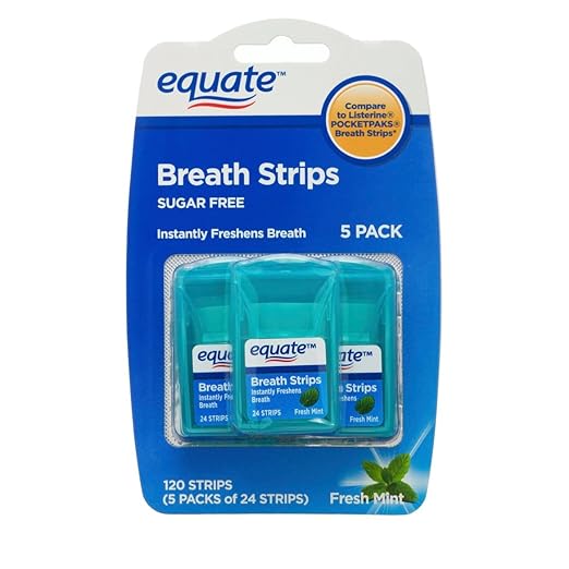 Equate Breath Fresheners Strips, Fresh Mint, 24 Count