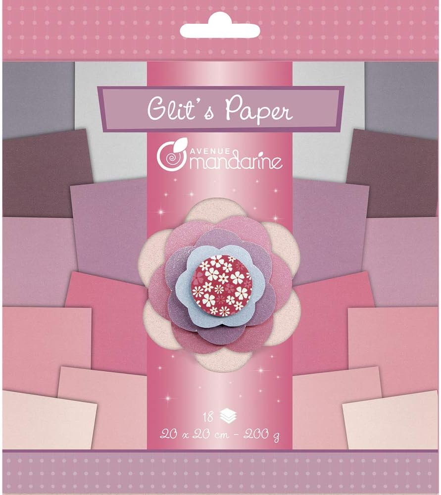 Avenue Mandarine Glit's Paper, Purple/Pink